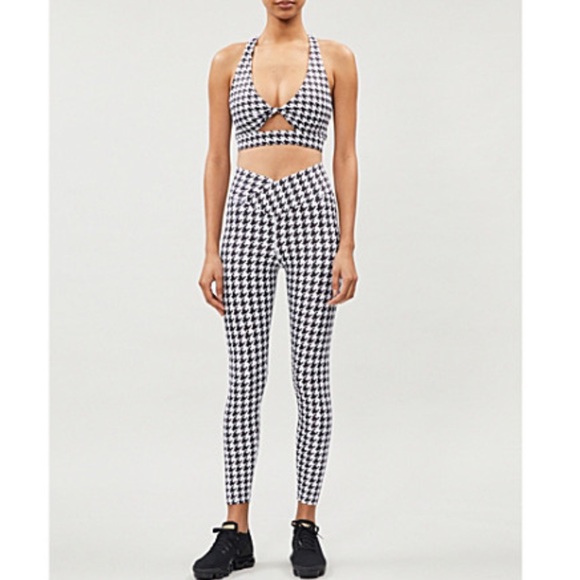 Beach Riot Houndstooth Print Leggings 